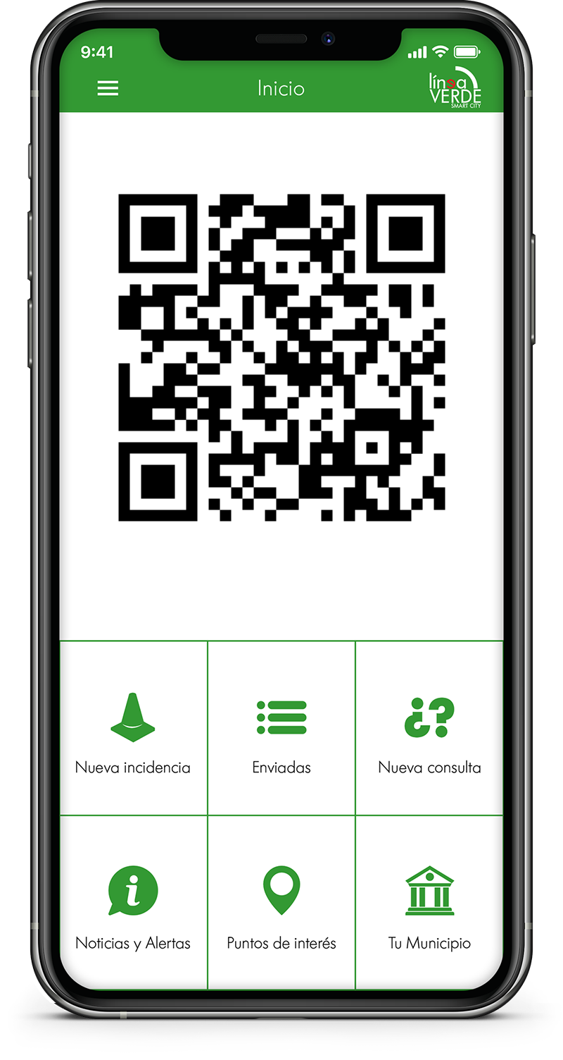 Descargar la APP Línea Verde desde Google Play o APP Store